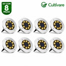 Luzes Solares para Jardim com 8 LEDs À prova d'água IP65 - PROMOÇÃO DIA DOS PAIS 🔥