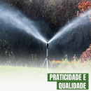 Tripé 360º para Irrigação Automática: Máxima Economia e Alta Pressão + BRINDE (Mangueira Reforçada de 15M)