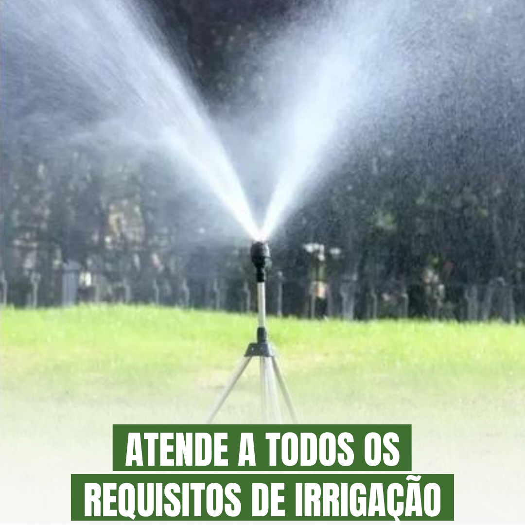 Tripé 360º para Irrigação Automática: Máxima Economia e Alta Pressão + BRINDE (Mangueira Reforçada de 15M)