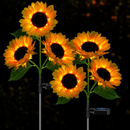 Luminária Solar de Girassol para Jardim com LEDs À Prova D'água IP65 - POR TEMPO LIMITADO🔥